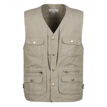 Vest Men Summer New Male Sleeveless Jacket Mens Photographer 2024 - buy cheap