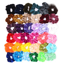 36 Colors Velvet Scrunchie Women Girls Elastic Hair Rubber Bands Accessories Tie Hair Ring Rope Ponytail Holder gumki do wlosow 2024 - buy cheap