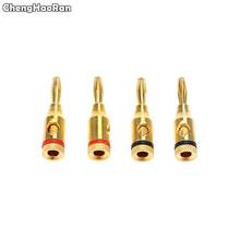 ChengHaoRan 4 piezas clavijas de Banana chapadas en oro conectores de Cable de Audio Musical Terminal de soldadura gratis para amplificador de altavoz 2024 - compra barato