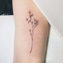 Совершенно новая модная Водонепроницаемая Временная тату-наклейка тату Татто для мужчин и женщин вспышка поддельная хна трава маленькие деревья цветок SYA13 2024 - купить недорого