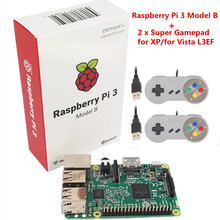 Оригинальный Raspberry Pi/Малина pi3 с Wi-Fi и bluetoothal Element14 Raspberry Pi 3 Модель B + 2 X Малина PI USB геймпад 2024 - купить недорого