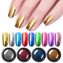 0.5g Nail Mirror Glitter Powder Metallic Nail Art UV Gel Polish Chrome Flakes Pigment Rose Gold Dust Decorations Manicure New 2024 - buy cheap