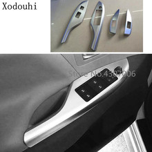 car door Window glass switch panel cover trim frame armrest handrail handle styling 4pcs For Toyota Sienna 2015 2016 2017 2018 2024 - buy cheap