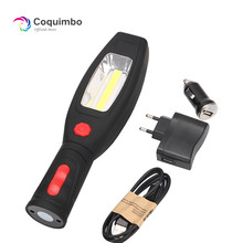 Strong Magnet USB Charging Torch Lamp 2 Modes Rechargeable Flashlight With Car Charger Super Bright COB LED Working Lamp 2024 - buy cheap