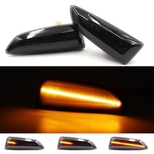 2Pcs LED Amber Dynamic Flowing Turn Signal Side Marker Light For Opel Astra J K 2015 Zafira C Insignia B Grandland X 2017 2024 - buy cheap