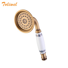 Antique Brass Handheld Shower Bathroom Hand Shower Head Chrome Bronze Copper Quality shower heads Hose SP012 2024 - buy cheap