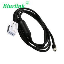 Biurlink 12Pin CD Changer Jack Plug to 3.5MM Jack AUX Input Cable Adapter For BMW E60 E61 E62 E63 E64 2024 - buy cheap