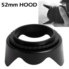 Professional Camera Accessories 52mm Lens Hood Screw-in Mount Flower Shape For Canon For Nikon For Sony Lens Camera 2024 - buy cheap