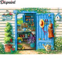 Dispaint Full Square/Round Drill 5D DIY Diamond Painting "Flower house scenery"3D Embroidery Cross Stitch Home Decor Gift A10940 2024 - buy cheap