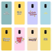 Funda trasera suave con cita amarilla para Samsung Galaxy, A3, A5, A7, 2016, 2017, funda de silicona para Samsung Galaxy A5, A7, 2018, A6, A8 Plus 2024 - compra barato