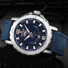 NAVIFORCE Mens Sport Watch Luxury Brand Men Leather Waterproof Analog Quartz Clock Fashion Casual Wristwatches Relogio Masculino 2024 - buy cheap