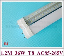 LED tube G13 T8 4FT fluorescent LED tube lamp light  SMD 2835 2 rows V style 1200mm 192led(2*96led) 36W AC85-265V ultra bright 2024 - buy cheap