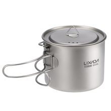 Lixada 900ml Ultralight Titanium Cup Mug Portable Cup Hanging Pot with Lid Outdoor Water Cup Camping Picnic Water Mug Tableware 2024 - buy cheap