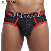 JOCKMAIL Men briefs bikini New Brand Men underwear sexy tanga male briefs mesh breathable gay mens underpants men's brief shorts 2024 - buy cheap