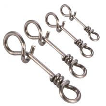 50Pcs Quick Connection Clip Fishing Swivels Stainless Steel Swivel Fishing Hook Connector Rolling Swivel Rolling Snap 2024 - buy cheap