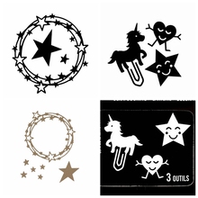 Horse Clip Heart Star Frame Metal Cutting Dies Stencils for DIY Scrapbooking Photo Album Decorative Embossing Crafts Die Cut 2024 - buy cheap