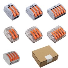 (100PCS/BOX) Universal Compact Wiring Terminal Block, Connector Wire Connectors,Mini Fast Connector Push-in Conductor 2024 - buy cheap