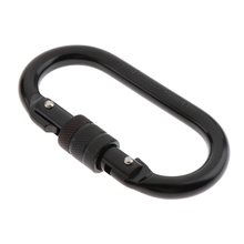 25KN High Strength Carabiner Screw Lock Karabiner Oval Steel for Rock Tree Climbing Rappelling 2024 - buy cheap