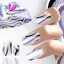 Мода 1 шт голографическая блестящая Лазерная Фольга для ногтей бумага Лазерная Фольга для перевода на Ногти украшения для ногтей 2024 - купить недорого