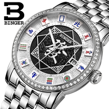 Switzerland BINGER Mens Watches Brand Luxury Watch Automatic Mechanical Men Watch Sapphire Wrist Watch Male reloj hombre B5055 2024 - buy cheap