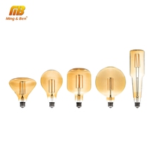 Bombilla de filamento LED E27 220V 4W LED novedad única Vintage Edison Luz Decoración Retro diseño ampolla para café Bar sala de estar 2024 - compra barato