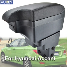 Car Styling Black Center Console Box For Hyundai Accent 2011 - 2017 New Armrest 2013 2015 2024 - buy cheap