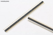 10Pcs Gold Plated Pitch 2.54mm Male 40 Pin Single Row Straight Round Pin Header Strip 2024 - buy cheap