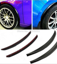 TOP racing 2PCS 25CM/33CM/40CM Universal Car Carbon Fender Flares Wheel Lip Retaining mud 2024 - buy cheap