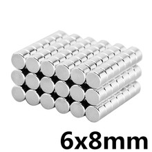 20pcs N35 6 x 8 mm Super Strong Powerful Small 6x8mm Super Strong Round Neodymium Magnets Rare Earth 2024 - buy cheap