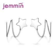 Original New Trendy Star Shape Minimalist 925 Sterling Silver Earring Clip For Woman Girls Christmas Festival Present 2024 - buy cheap