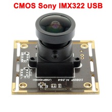 CMOS Sony IMX322/IMX323 2mp 1080P usb camera module Wide angle  150 degree fisheye lens  USB board 2024 - buy cheap