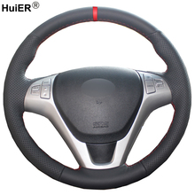 Capa de volante de carro para costura manual, capa de volante e trama de volante para hyundai nutrientes coupe 2009 e nutrientes 2024 - compre barato