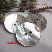 Natural buttons 100pcs 23mm / 25mm 2 hole mother of pearl shell buttons for sewing diy accessories Japan Pinctada Martensi Shell 2024 - buy cheap