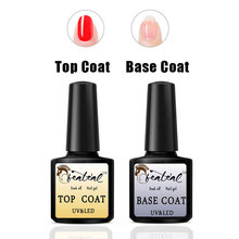 Beateal Top Base Coat Gel Polish UV Shiny Sealer Soak off Reinforce 8ml Long Lasting Nail Art Manicure Gel Lak Varnish Primer 2024 - buy cheap