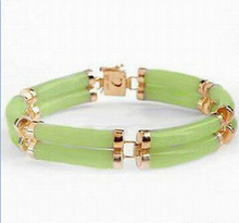 Pulseira com fecho verde claro, bracelete feminino com fecho para casamento 2024 - compre barato