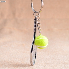 LLavero de raqueta de tenis para hombre y mujer, Mini llavero deportivo a la moda, el mejor regalo de fiesta, joyería 2024 - compra barato