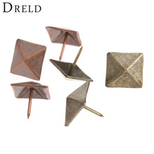 DRELD-tachuelas de tachuelas para tapicería, tachuelas cuadradas de tachuelas de 19x21mm para muebles, accesorios de decoración del hogar, 50 Uds. 2024 - compra barato