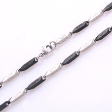 3mm*55cm New Design Lucky Link Chain With "$" Stamp Black-Silver Stainless Steel Necklace Chains for Men Fashion Jewelry IHY016 2024 - buy cheap