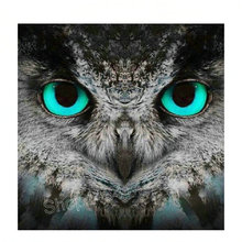 ArtBack 5D DIY Diamond Embroidery Blue eyes owl Animal full round Diamond Painting Cross Stitch Square Drill Mosaic Decoration 2024 - buy cheap