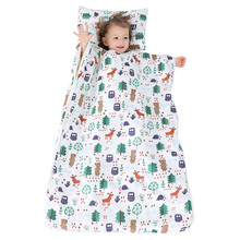 Saco de dormir para bebés y niños pequeños, colchoneta para siesta, antipatadas colcha, artefacto con almohada extraíble, saco de dormir para niños de guardería 2024 - compra barato