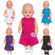 Детская одежда для новорожденных, 40-43 см, 18 дюймов, модное платье для девочек и мальчиков, аксессуары для кукол, подарок на день рождения 2024 - купить недорого
