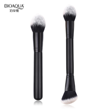 BIOAQUA Professional Double Ended Powder Brush High Quality Wooden Handle Makeup Brush Soft Fiber Blush Foundation Brushes 2024 - buy cheap