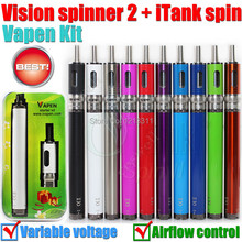 Новый vapen комплект электронных сигарет Видение Spinner 2 и itank spin II контроля потока воздуха распылитель Видение Spinner II электронной сигареты комплект 2024 - купить недорого