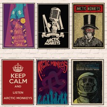 The Arctic Monkeys Band Music Class / Arctic Monkeys rockers retro kraft paper Poster  Wall Home Bar Posters Home Decor Gift 01 2024 - buy cheap