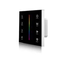 RGB Strip Led Controller Touchable Panel Wall Mount 86mm Type Dimmer 12V-24V 5050 3528 String Tape Ribbon Control On Off Switch 2024 - buy cheap