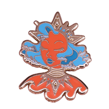 Senhora do mar broche bússola coroa colar esmalte pino charme deusa arte emblema náutico amuleto jóias 2024 - compre barato