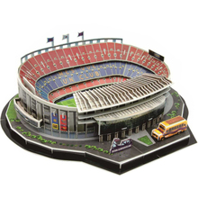 Классическая головоломка, 3D головоломка, Camp Nou, футбольная игра, стадионы, сделай сам, Обучающие Строительные кирпичи, игрушечные масштабные модели, наборы бумаги 2024 - купить недорого