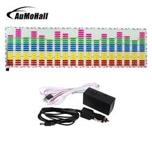 AuMoHall LED Sound Activated EL Sheet Car Music Sticker Equalizer Glow Flash Panel Multi Colour Light Flashing Rhythm Lights 2024 - buy cheap