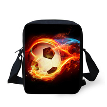 ELVISWORDS Fire Foot-Ball Print Crossbody Bag For Boys Girls School  Shoulder Bags Casual Small Messenger Bags Mochila Escolar 2024 - buy cheap