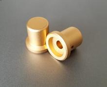 Kyyslb-botão de volume dourado, 20mm de diâmetro, altura 20mm, conjunto de amplificador de liga de alumínio, amp, chassis, potenciômetro 2024 - compre barato